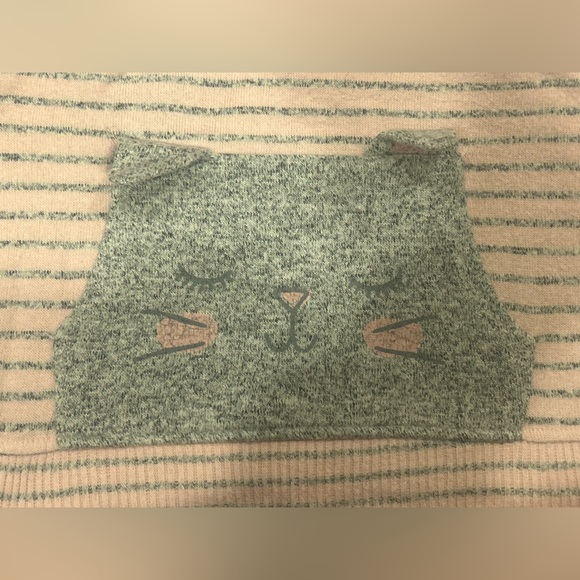 Rumi + Ryder Pink and Gray Striped Cat Hoodie - Picture 5 of 8